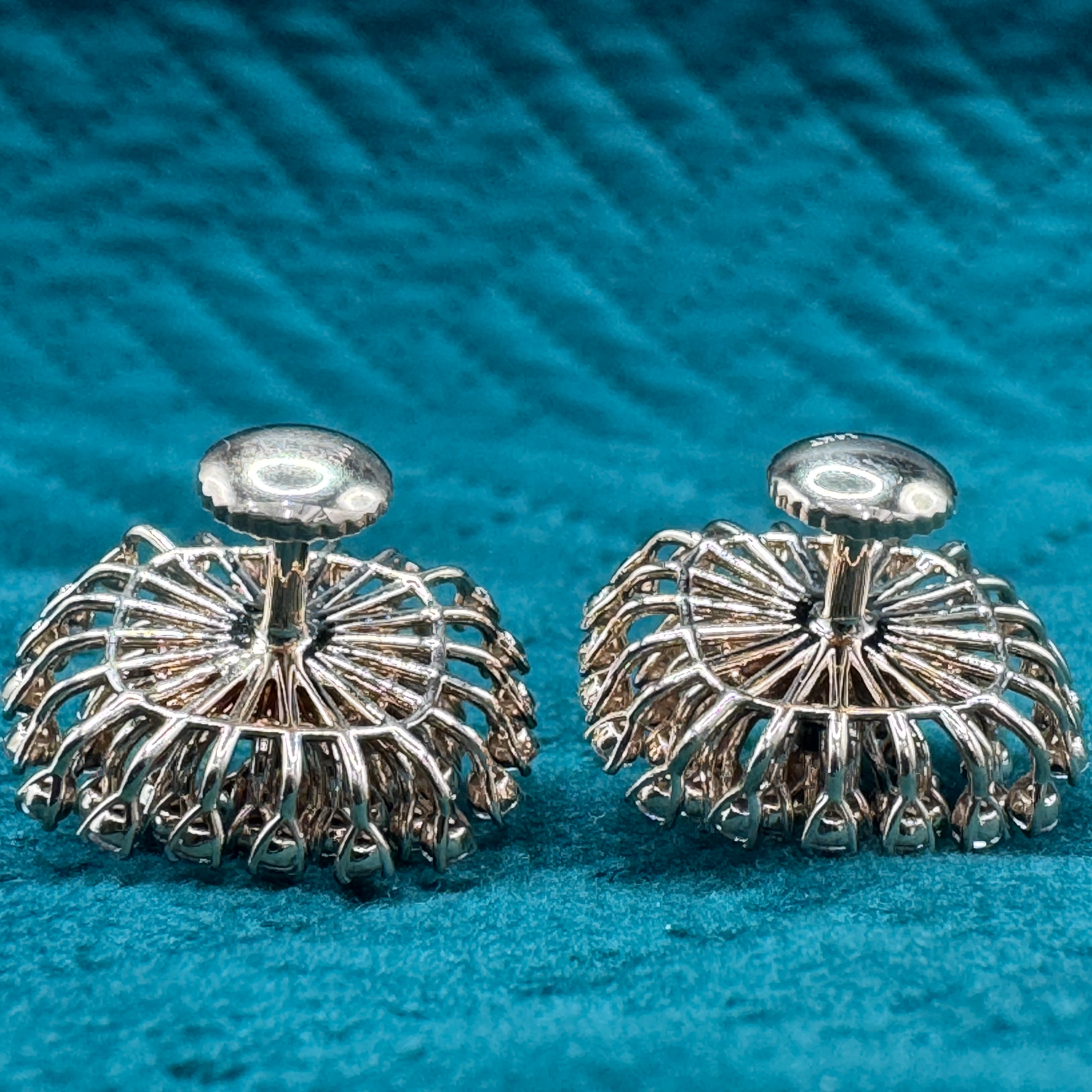 Premium 1.65 CT Round Brilliant Diamond Earrings in 14K Rose Gold view 6