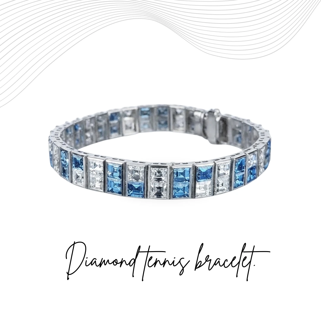 Princess Diamond Statement Bracelet in PT950 Platinum | IGI Certified