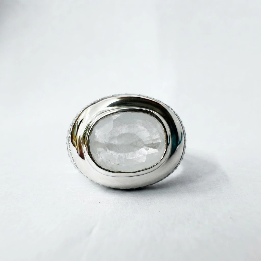 PT950 Platinum Natural Coloured Gemstone Ring | IGI Certified view 7