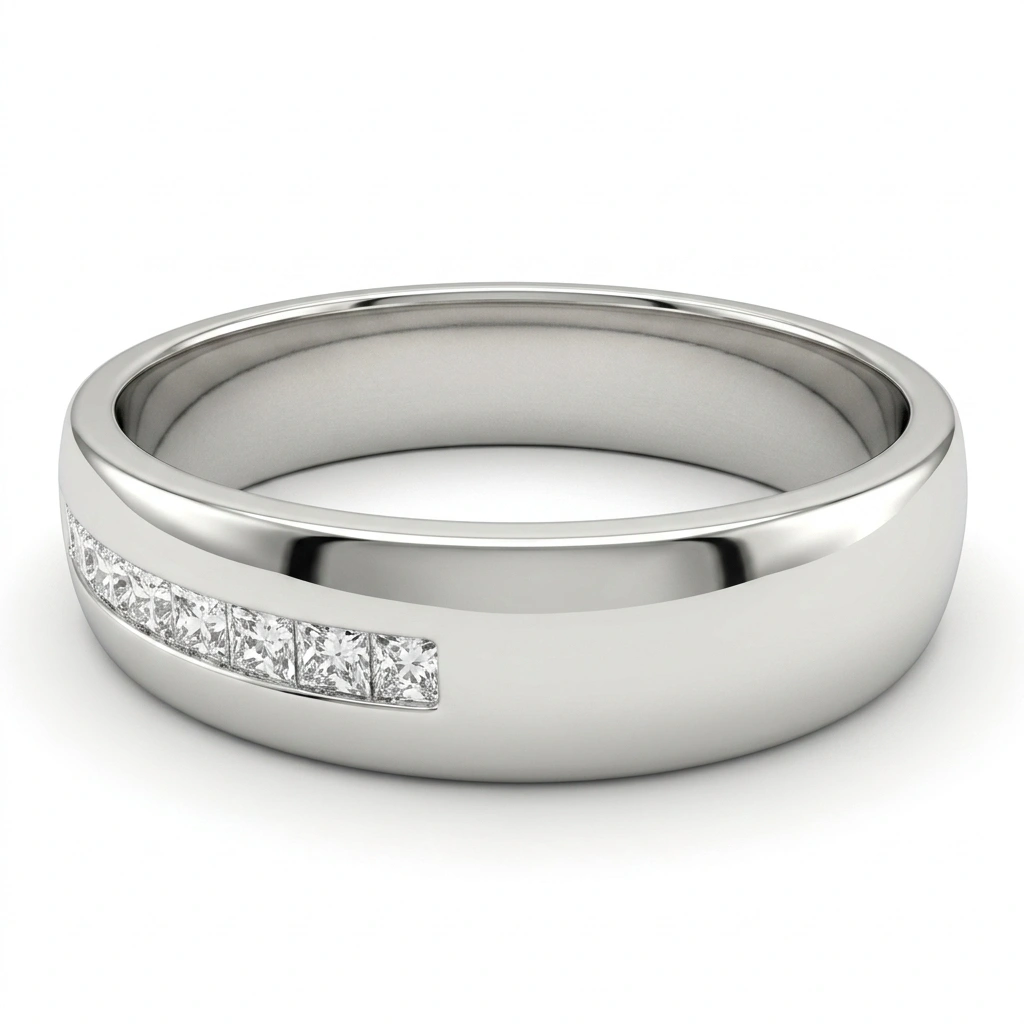 PT950 Platinum Princess-Cut Lab-Grown Diamond Engagement Ring view 4