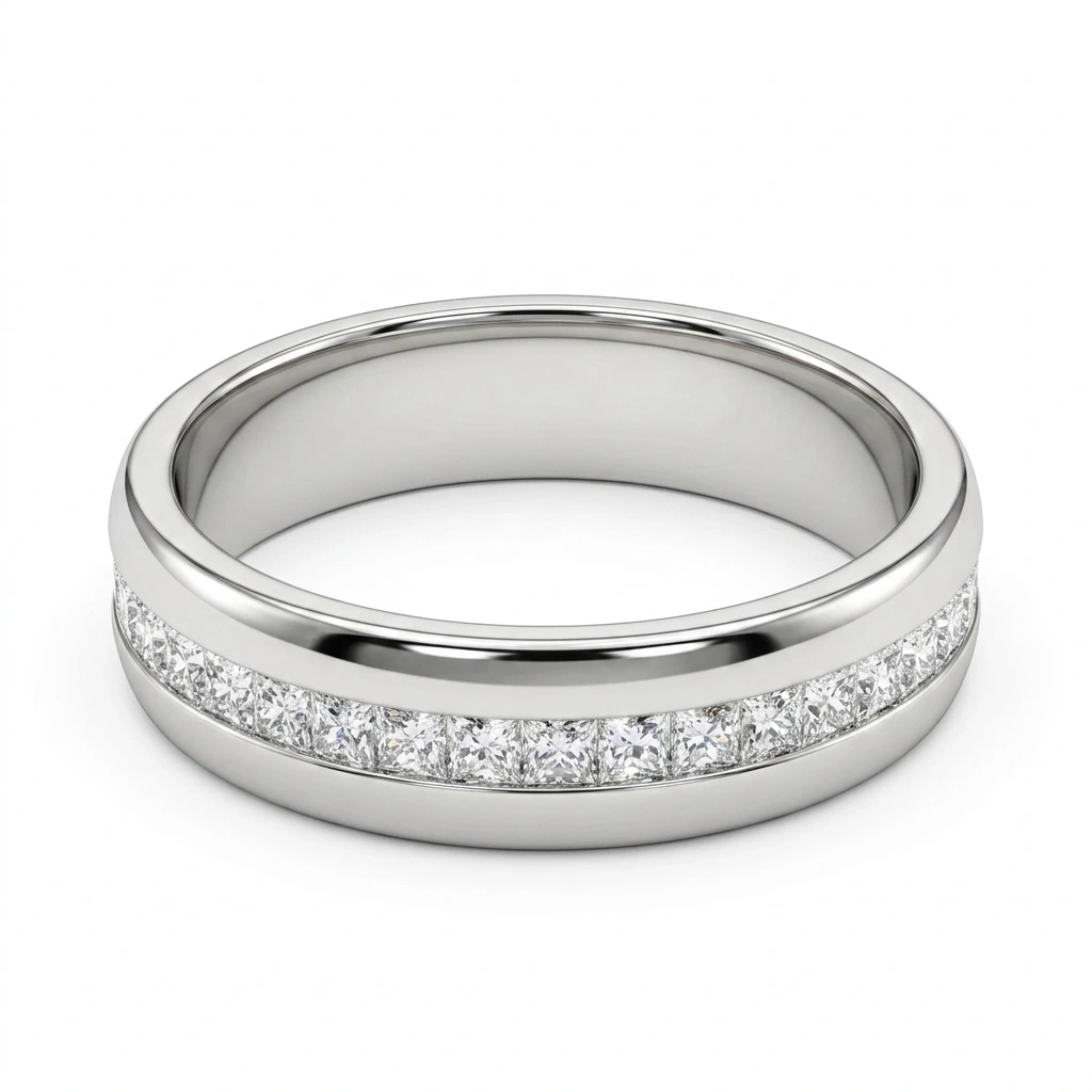 PT950 Platinum Princess-Cut Lab-Grown Diamond Engagement Ring view 5
