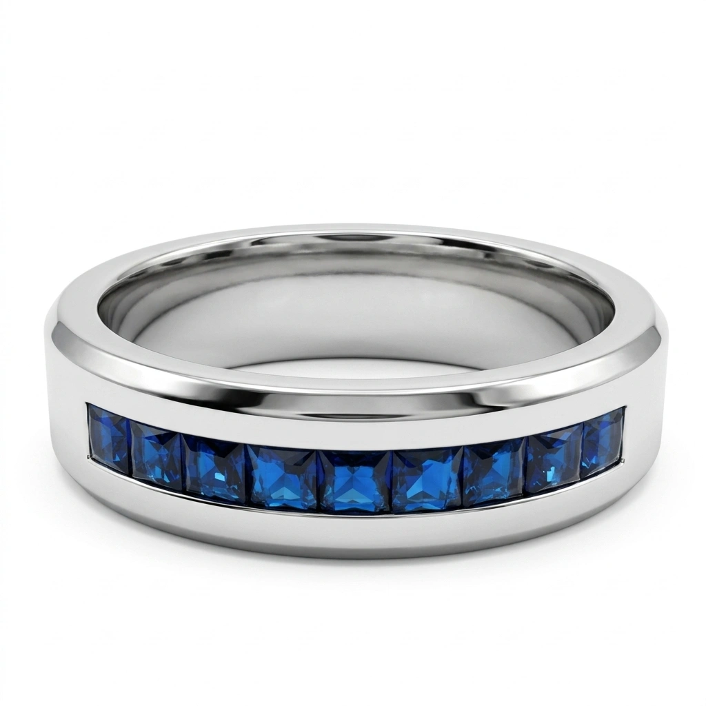 PT950 Platinum Princess-Cut Lab-Grown Diamond Ring view 3