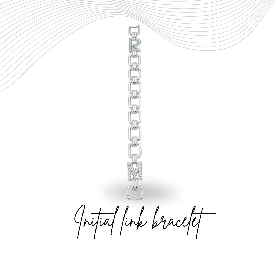 PT950 Platinum Round Brilliant Cut Lab Grown Diamond Bracelet
