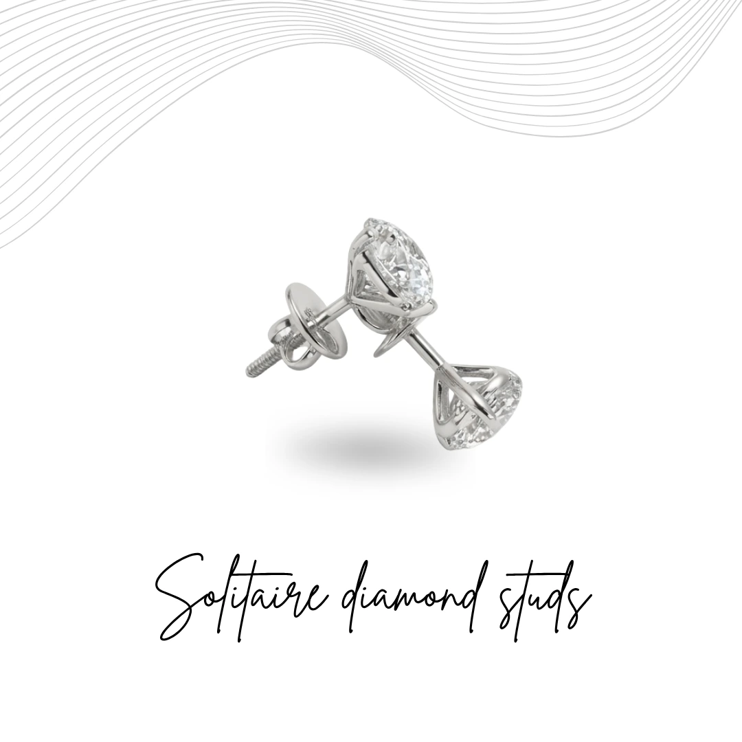 PT950 Platinum Round Brilliant Lab Grown Diamond Earrings