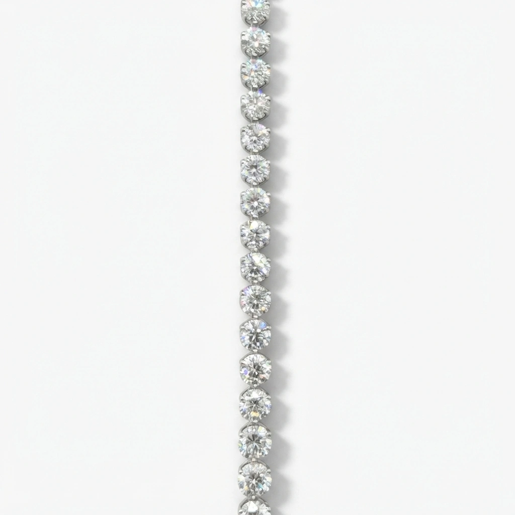 PT950 Platinum Round Brilliant Lab-Grown Diamond Necklace view 6