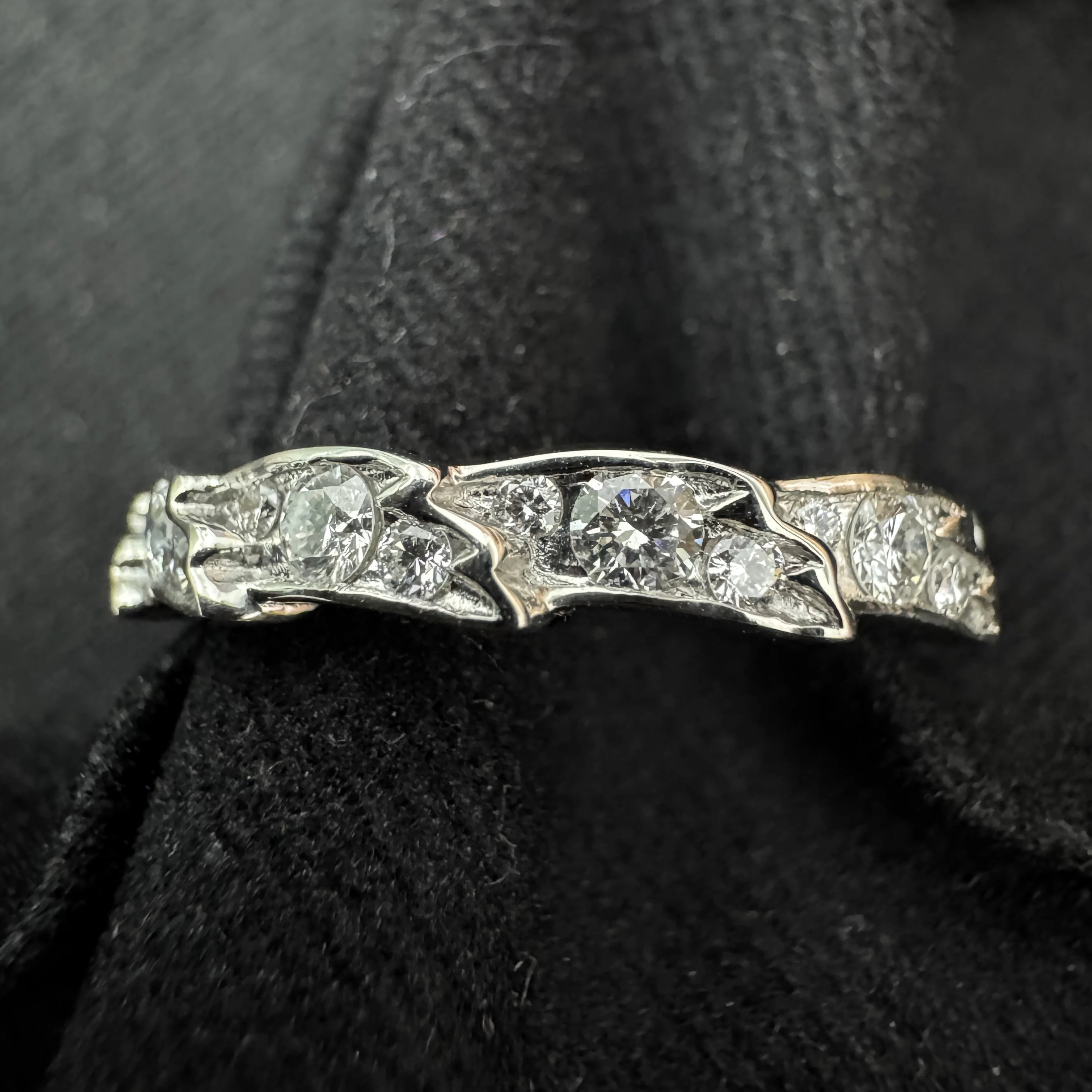 PT950 Platinum Round Diamond Ring | Fine Jewelry view 5