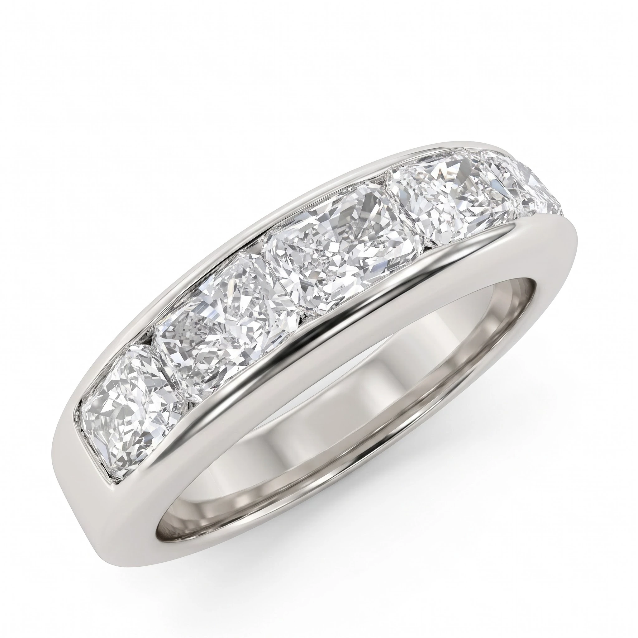 Radiant Cut Lab Diamond Ring for Women view 4