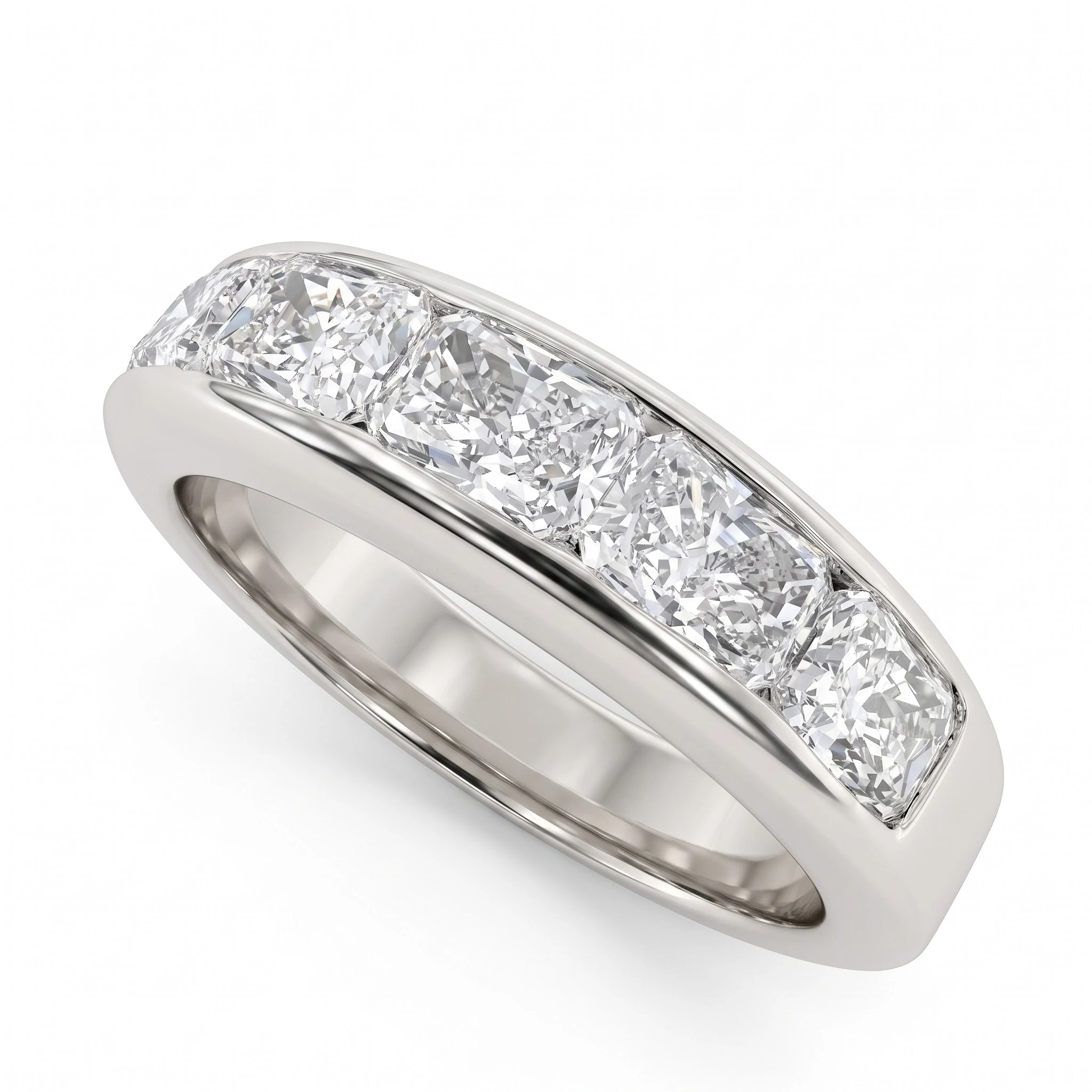 Radiant Cut Lab Diamond Ring for Women view 5