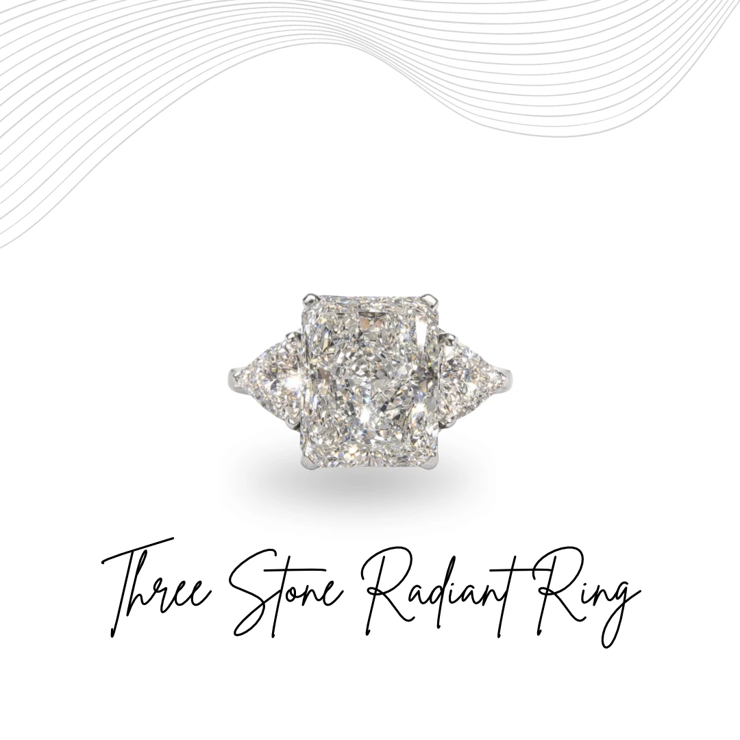 Radiant Cut Lab Grown Diamond Ring | PT950 Platinum