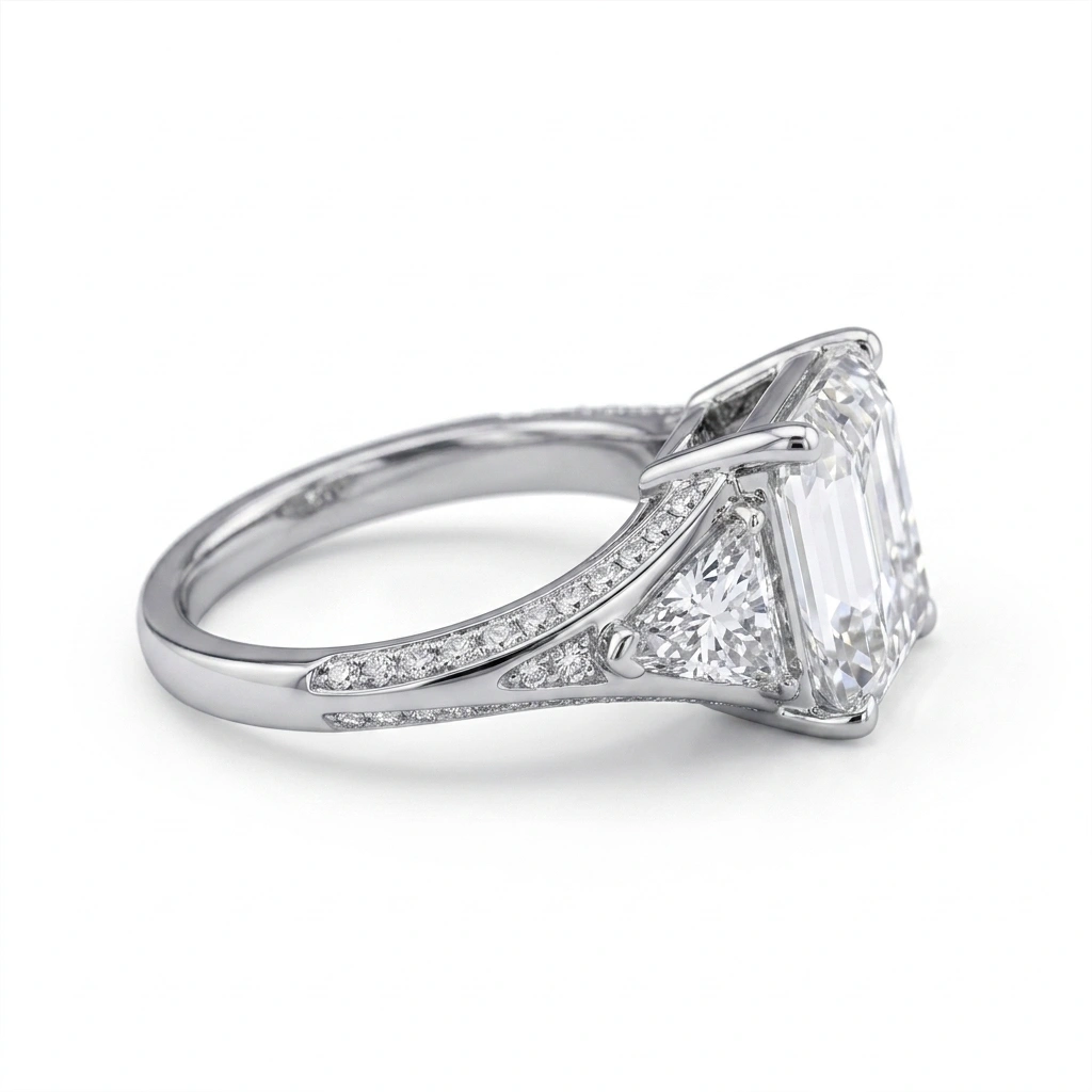 Radiant Cut Lab Grown Diamond Ring | Lab Grown Diamond | IGI Certified view 4