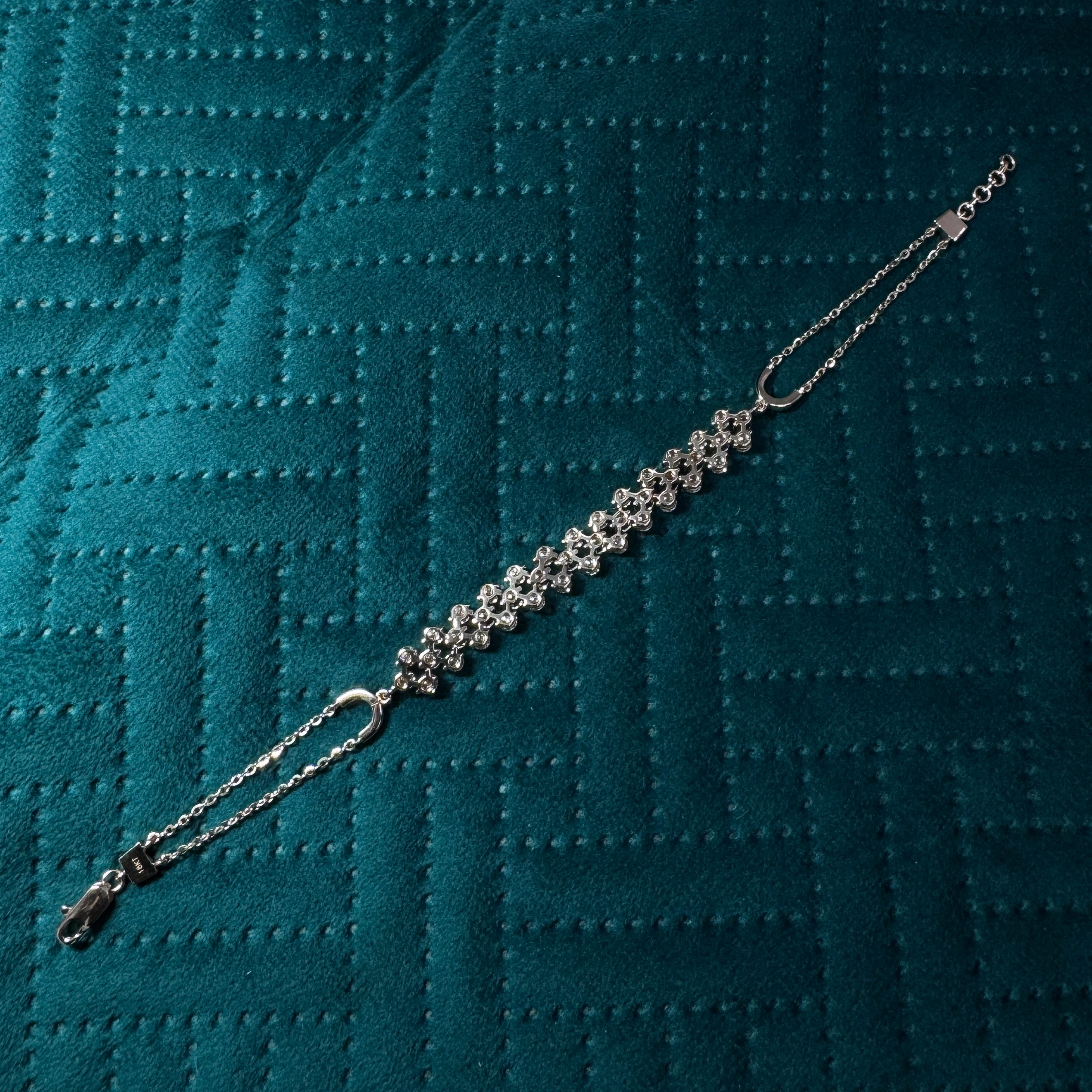 Rose Gold 18KT Lab Grown Diamond Statement Tennis Bracelet | 3.16 CT view 4