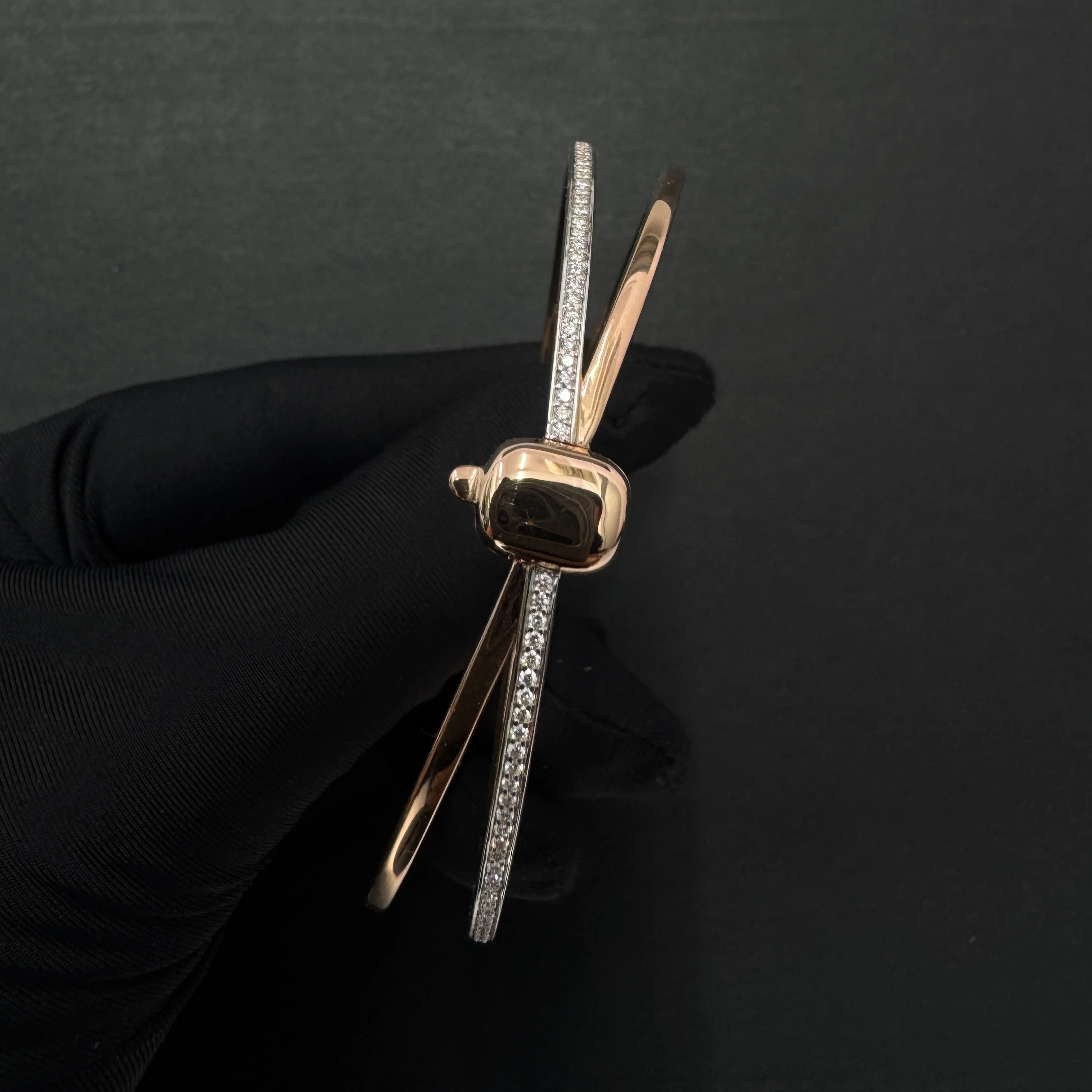 Rose Gold Round Diamond Bracelet | Elegant Fine Jewelry view 5