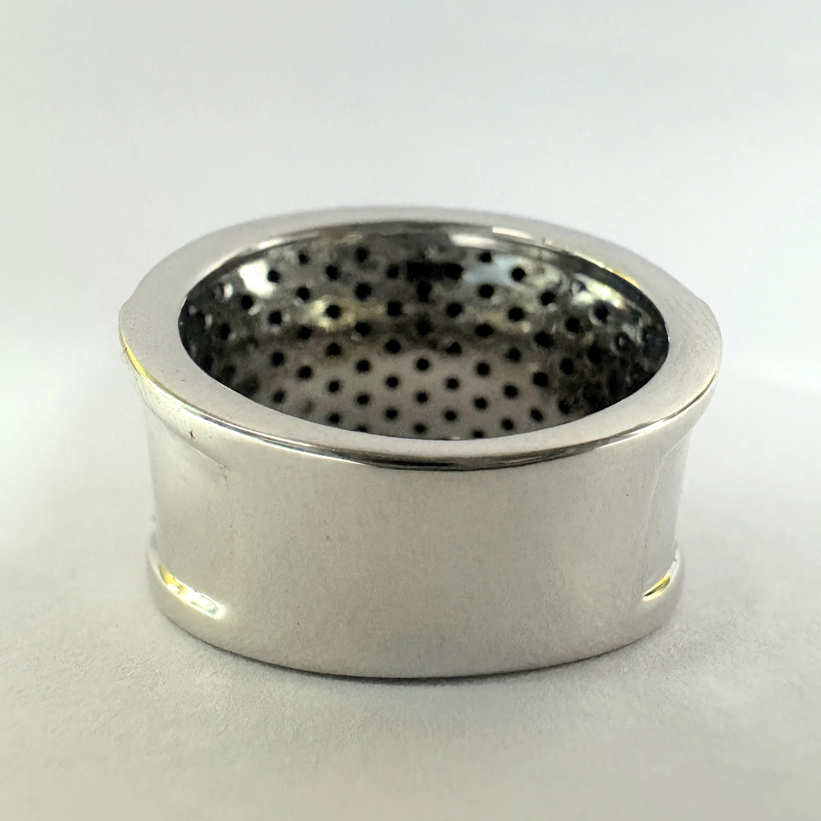 Round Black Lab Grown Diamond Band Ring | PT950 Platinum | IGI Certified view 5