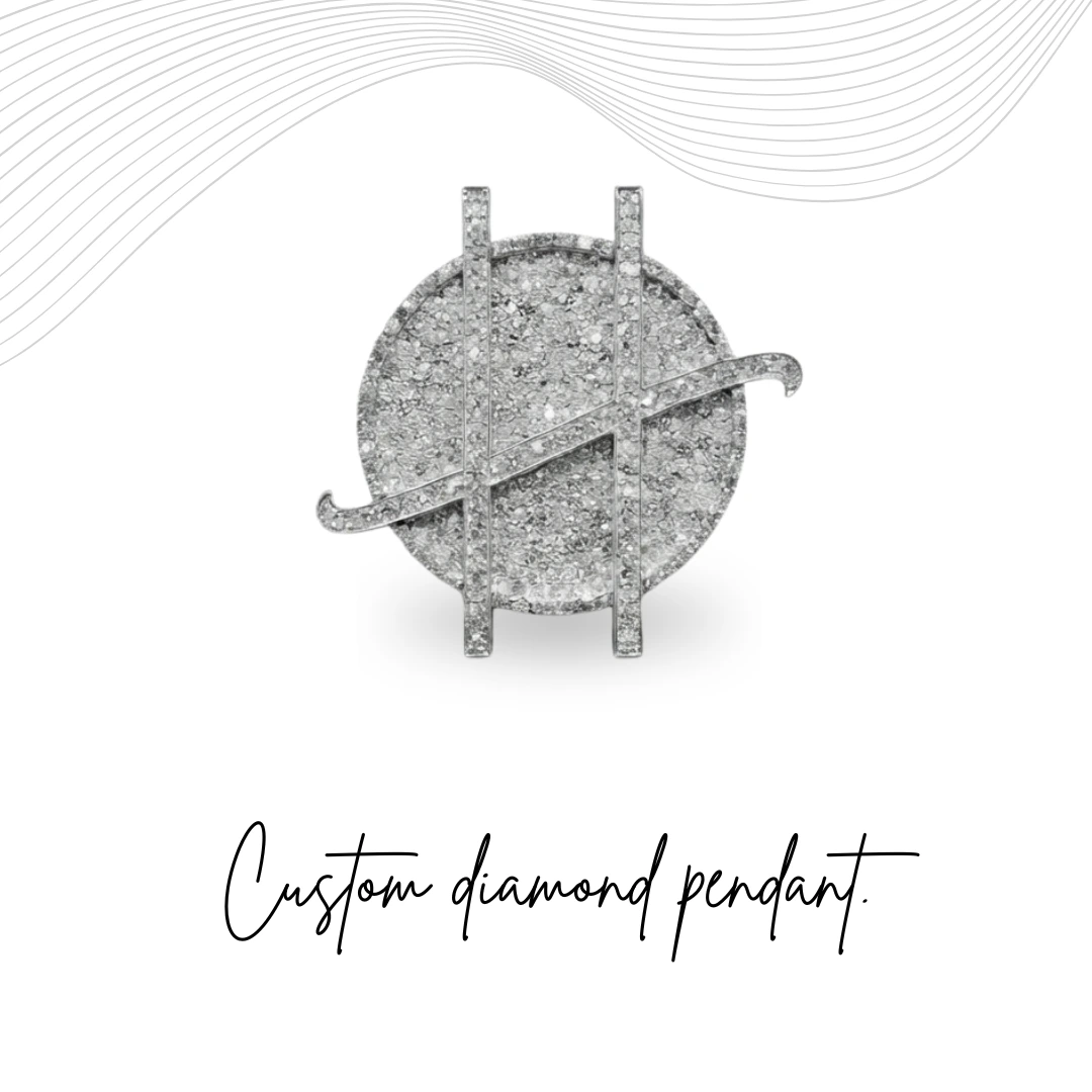 Round Brilliant Diamond Masterpiece Pendant in Solid PT950 Platinum