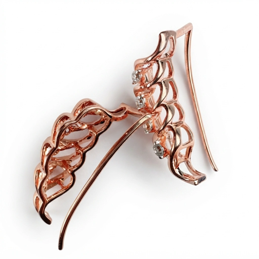 Round Brilliant Lab Grown Diamond Earrings view 4