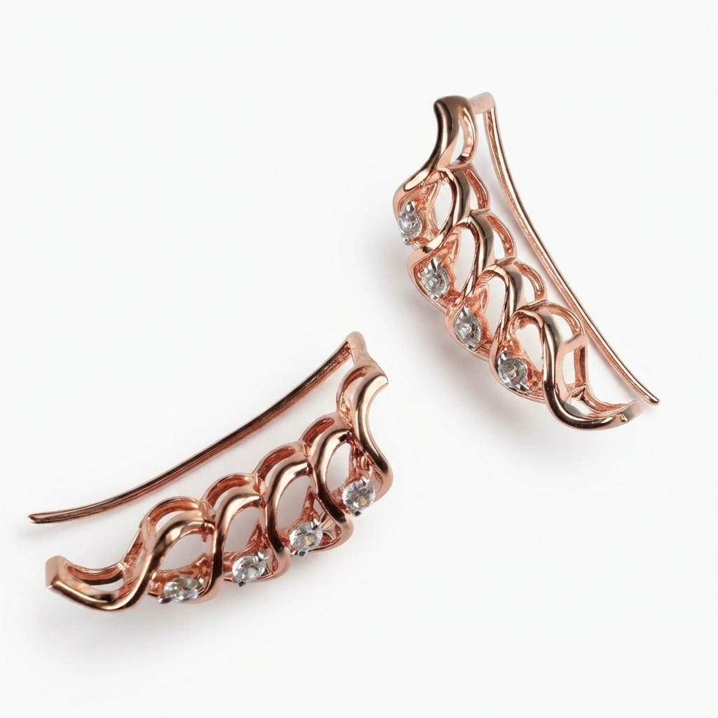 Round Brilliant Lab Grown Diamond Earrings view 7
