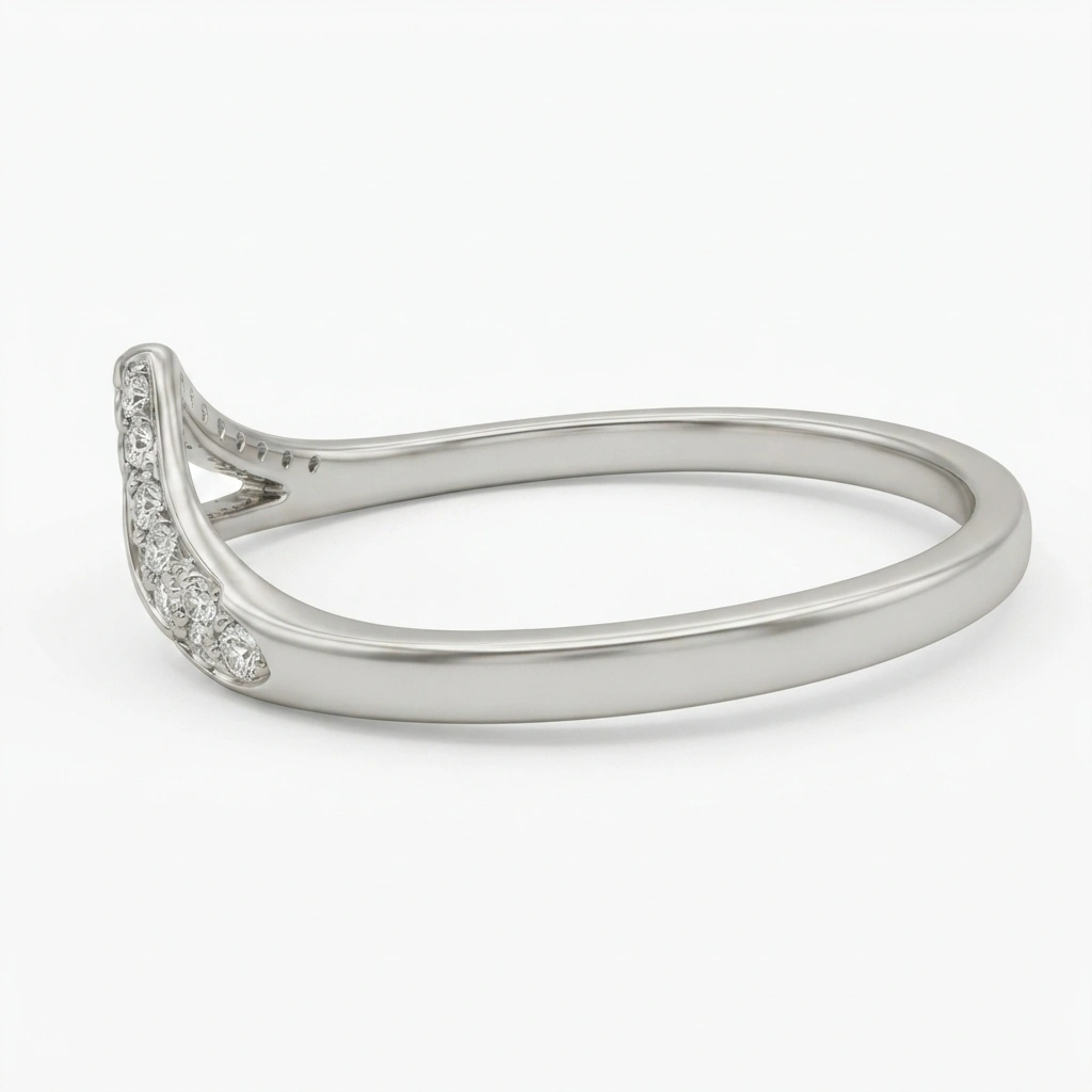 Round Brilliant Lab Grown Diamond Ring in PT950 Platinum for Women view 4