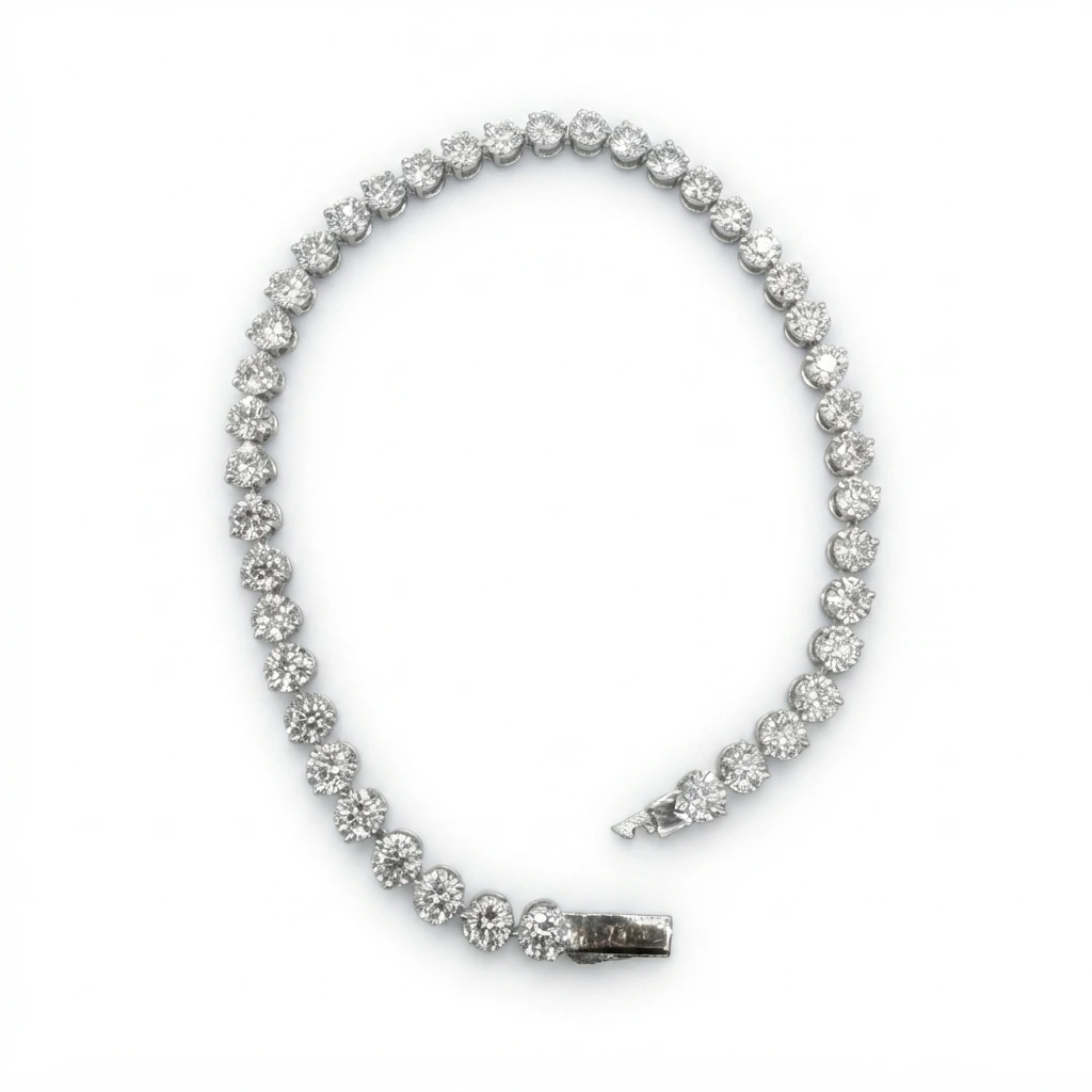 Round Cut Diamond Bracelet | Lab Grown & IGI Certified view 5