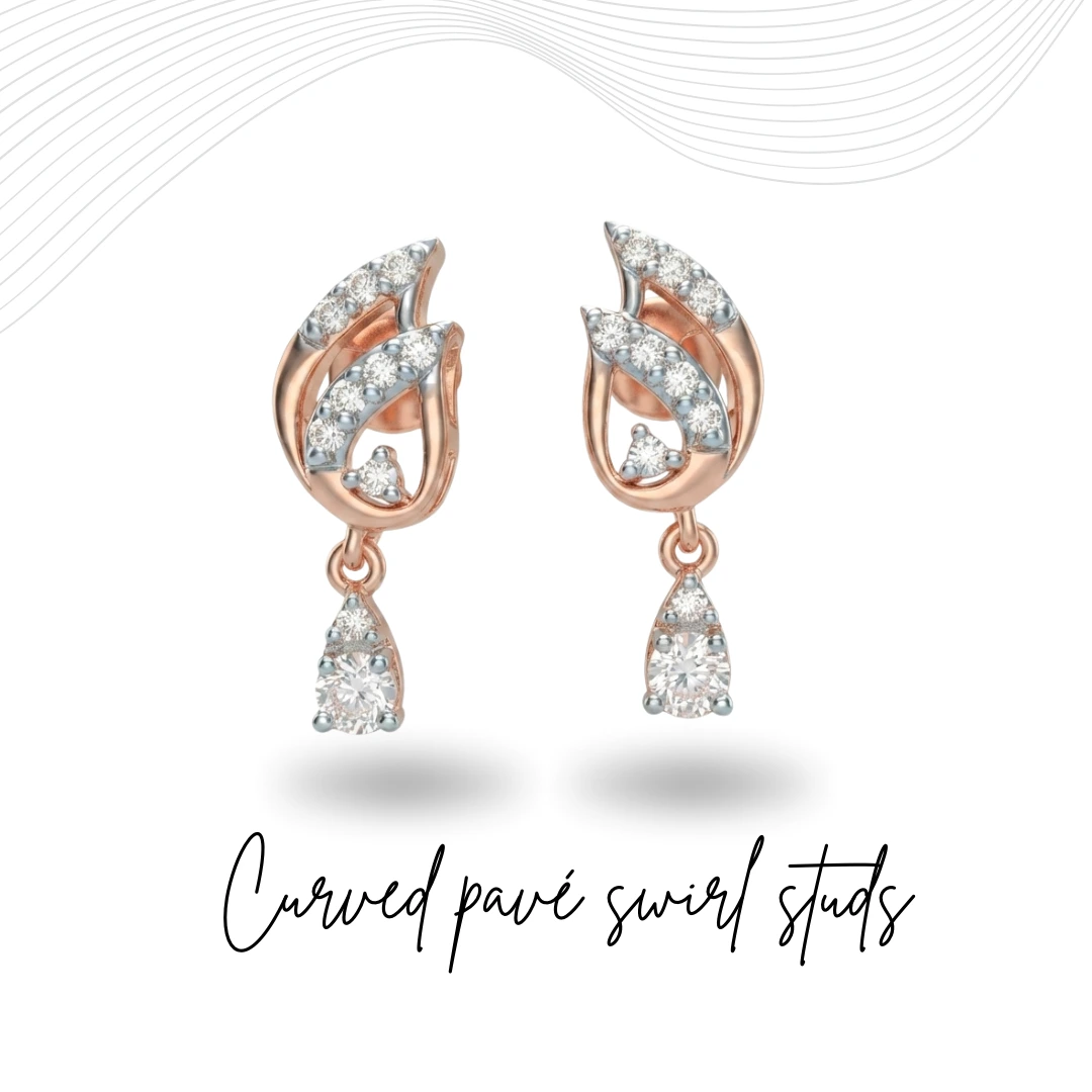Round-Cut Diamond Earrings in Rose Gold | 0.25 CT Natural & Lab Grown