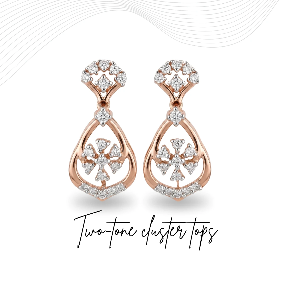 Round-Cut Diamond Earrings in Rose Gold | Lab Grown & Natural