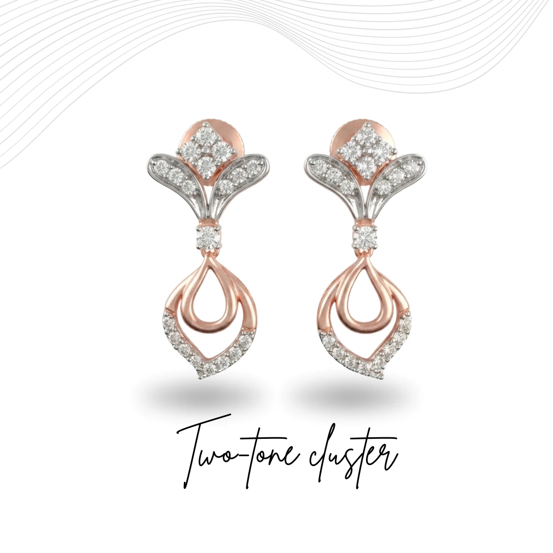 Round-Cut Diamond Rose Gold Earrings | 0.52 CT Lab Grown & Natural