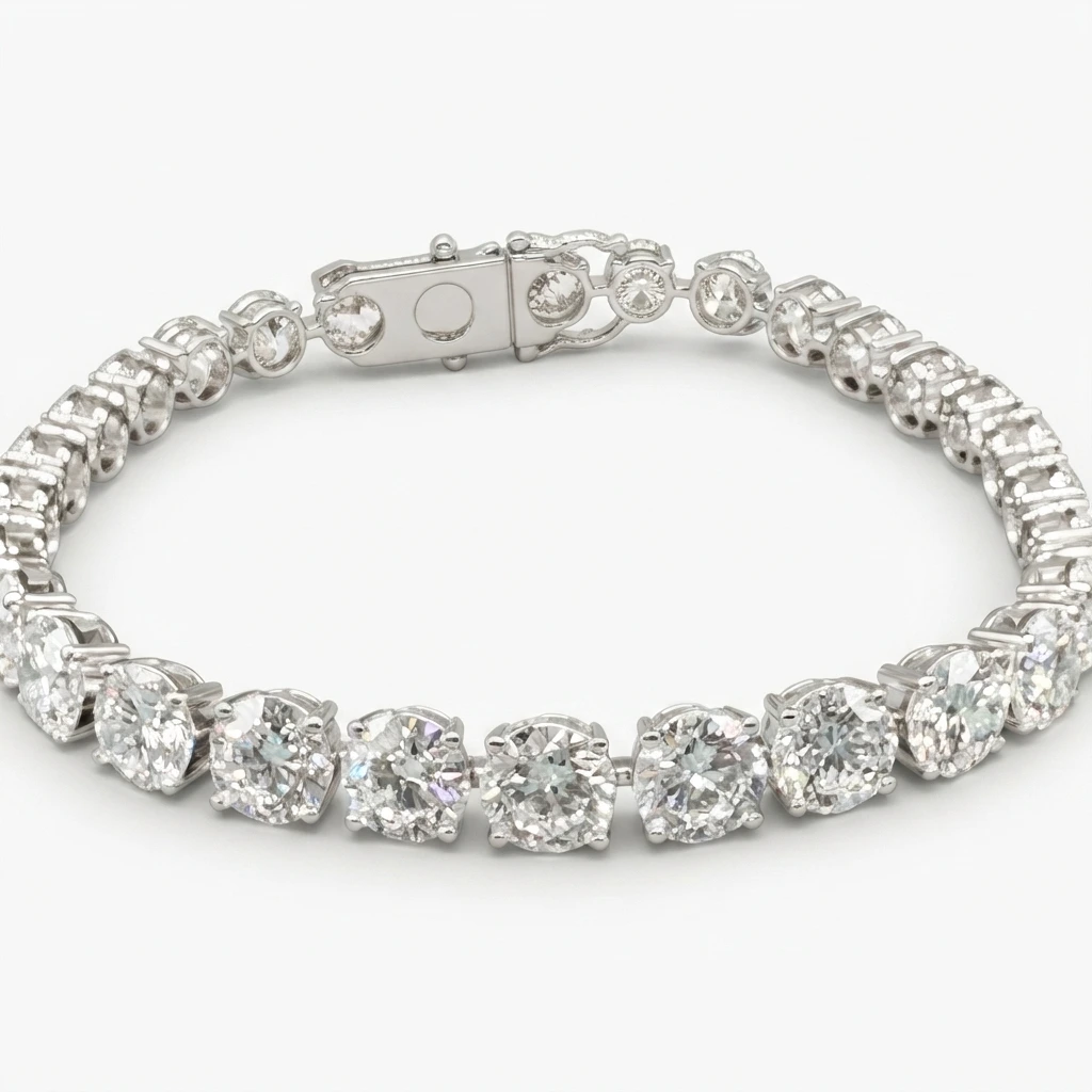 Round Cut Diamond Tennis Bracelet | IGI Certified Lab Grown