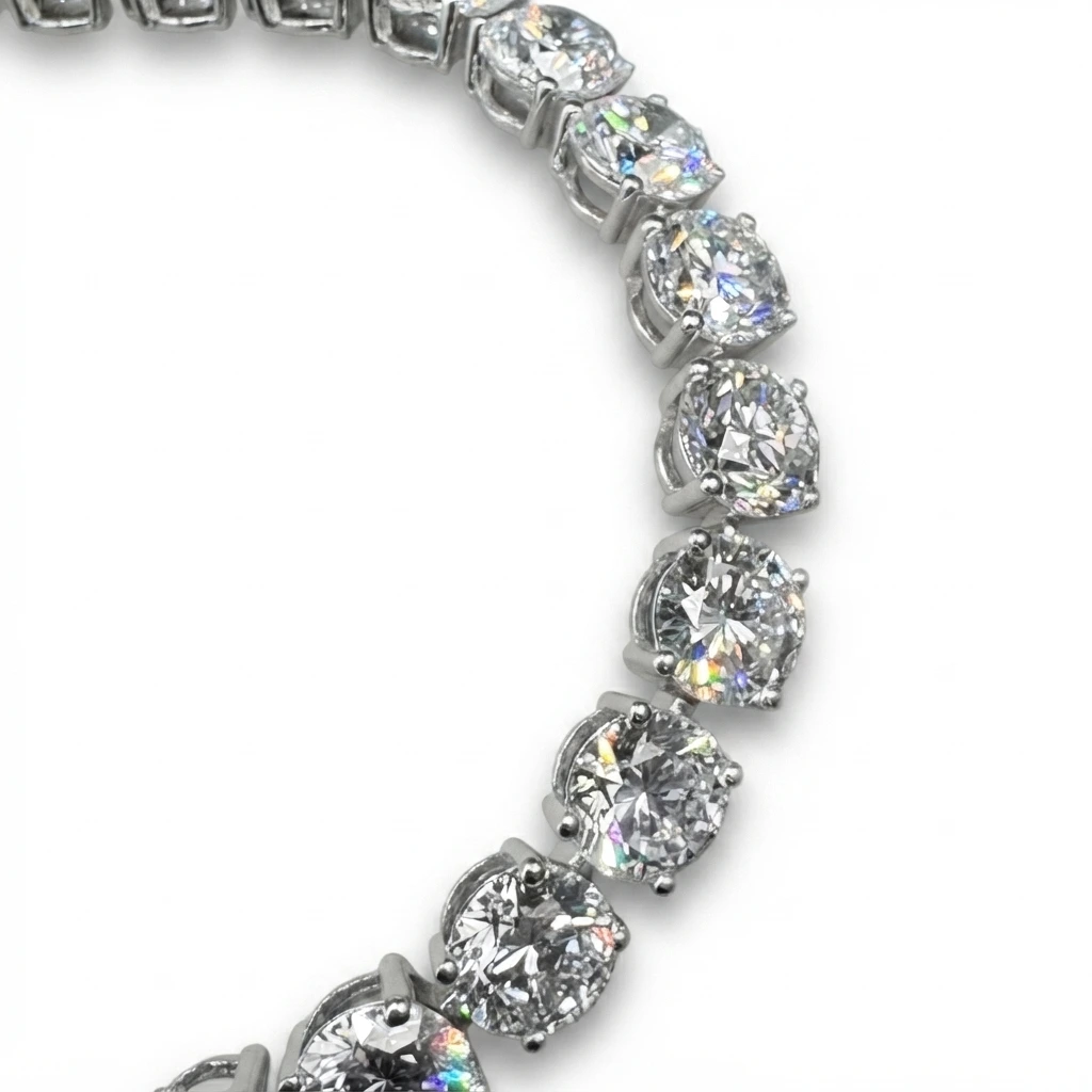 Round Cut Diamond Tennis Bracelet | IGI Certified Lab Grown view 4
