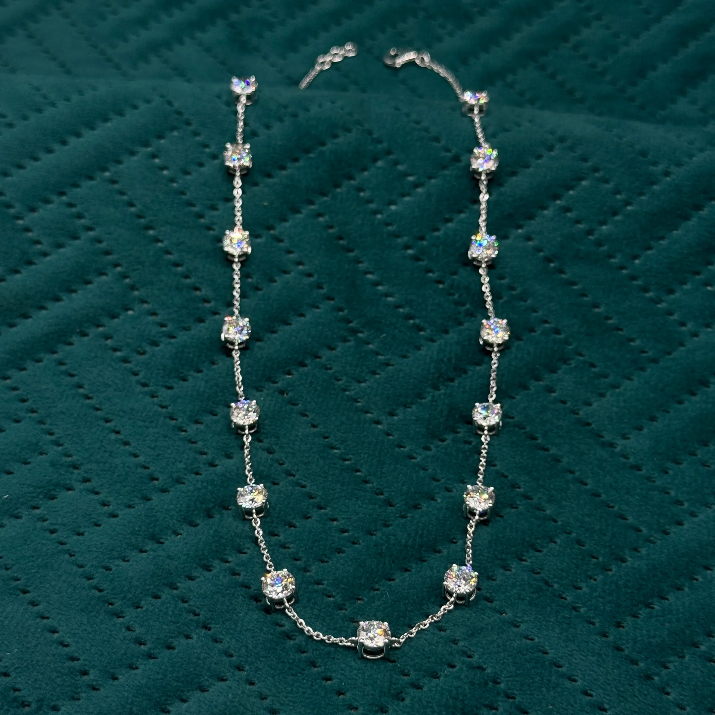 Round Diamond Necklace for Women | Lab Grown & Certified view 4