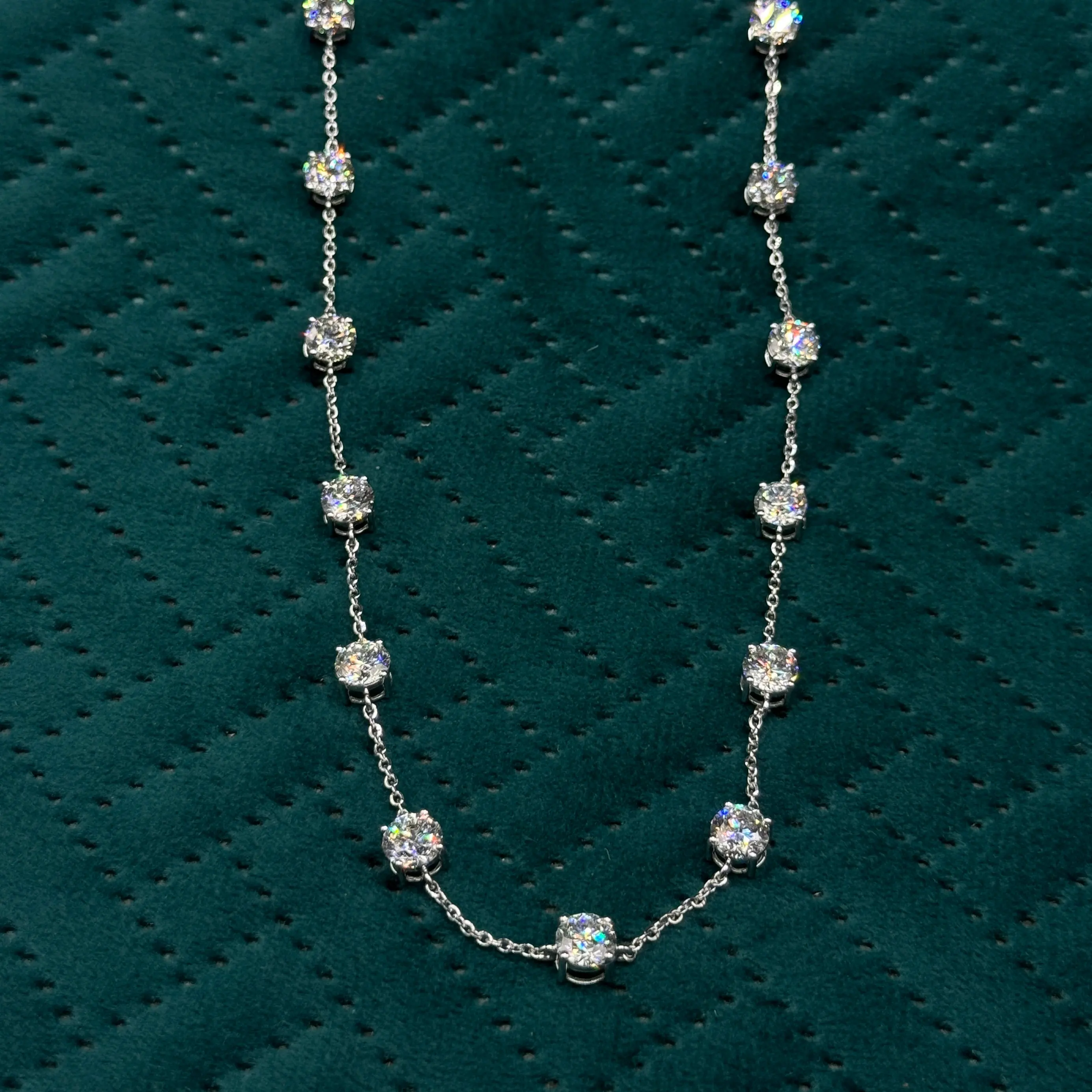 Round Diamond Necklace for Women | Lab Grown & Certified view 5