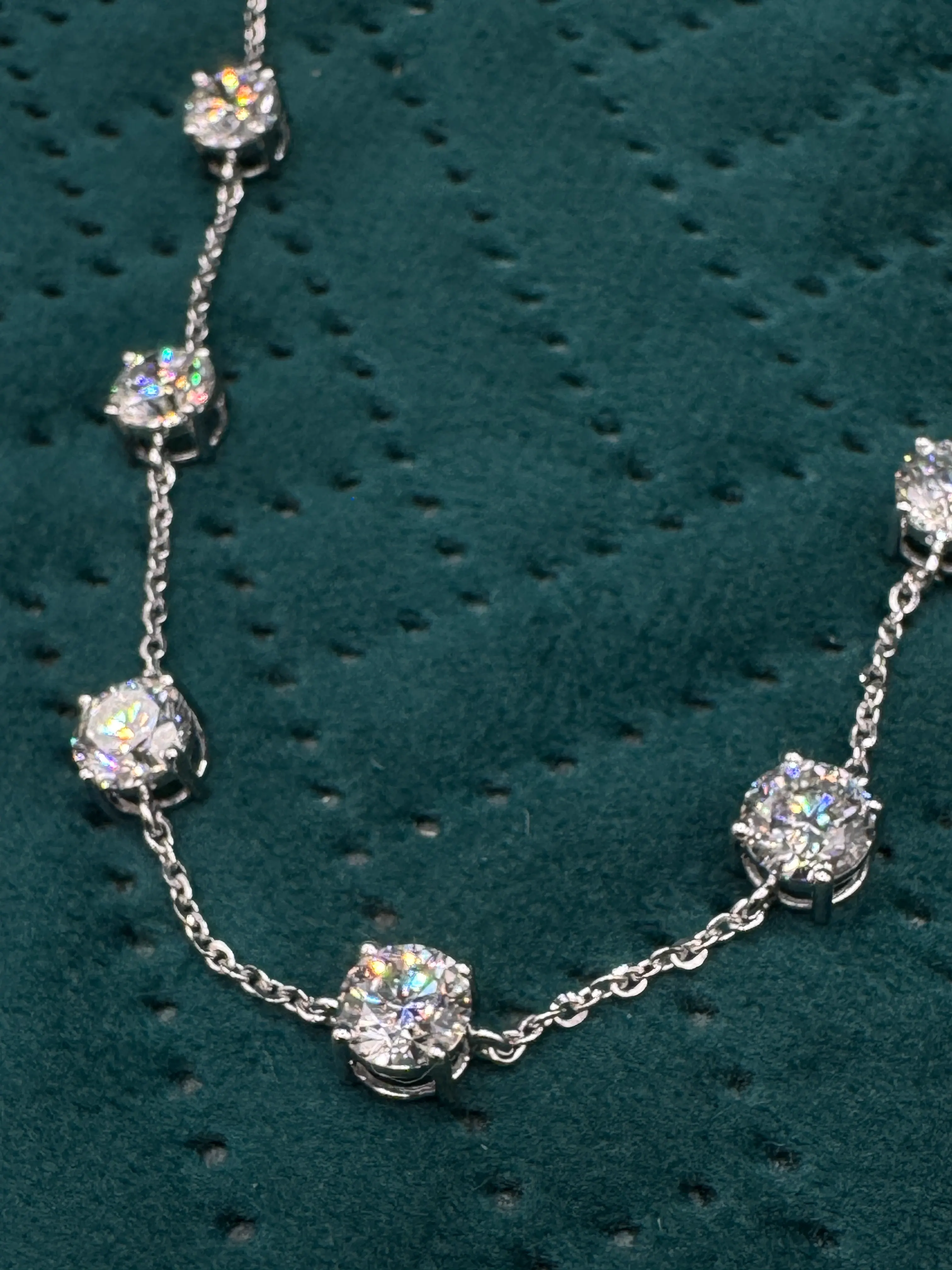 Round Diamond Necklace for Women | Lab Grown & Certified view 6