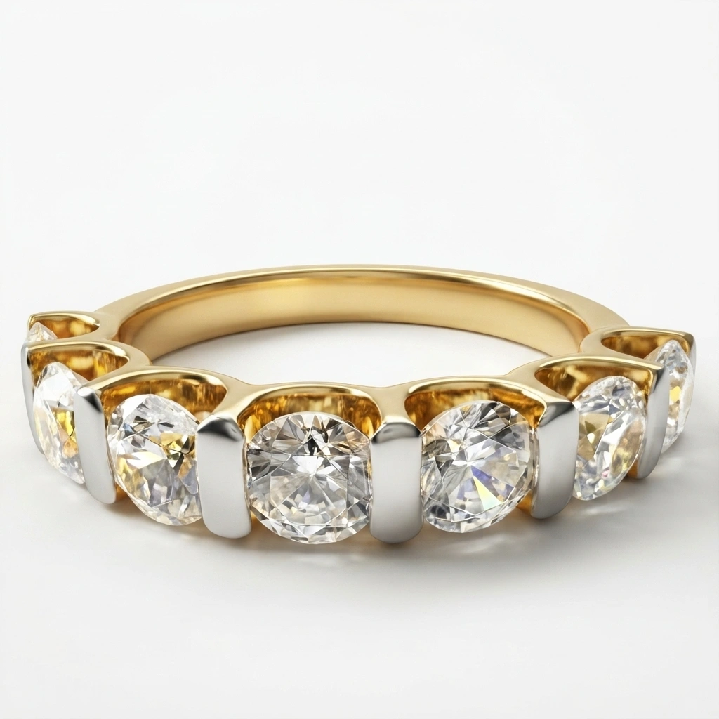 Round Diamond Ring in Yellow Gold | Lab Grown Diamonds view 3