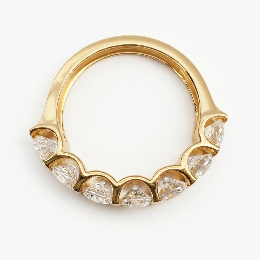 Round Diamond Ring in Yellow Gold | Lab Grown Diamonds view 5