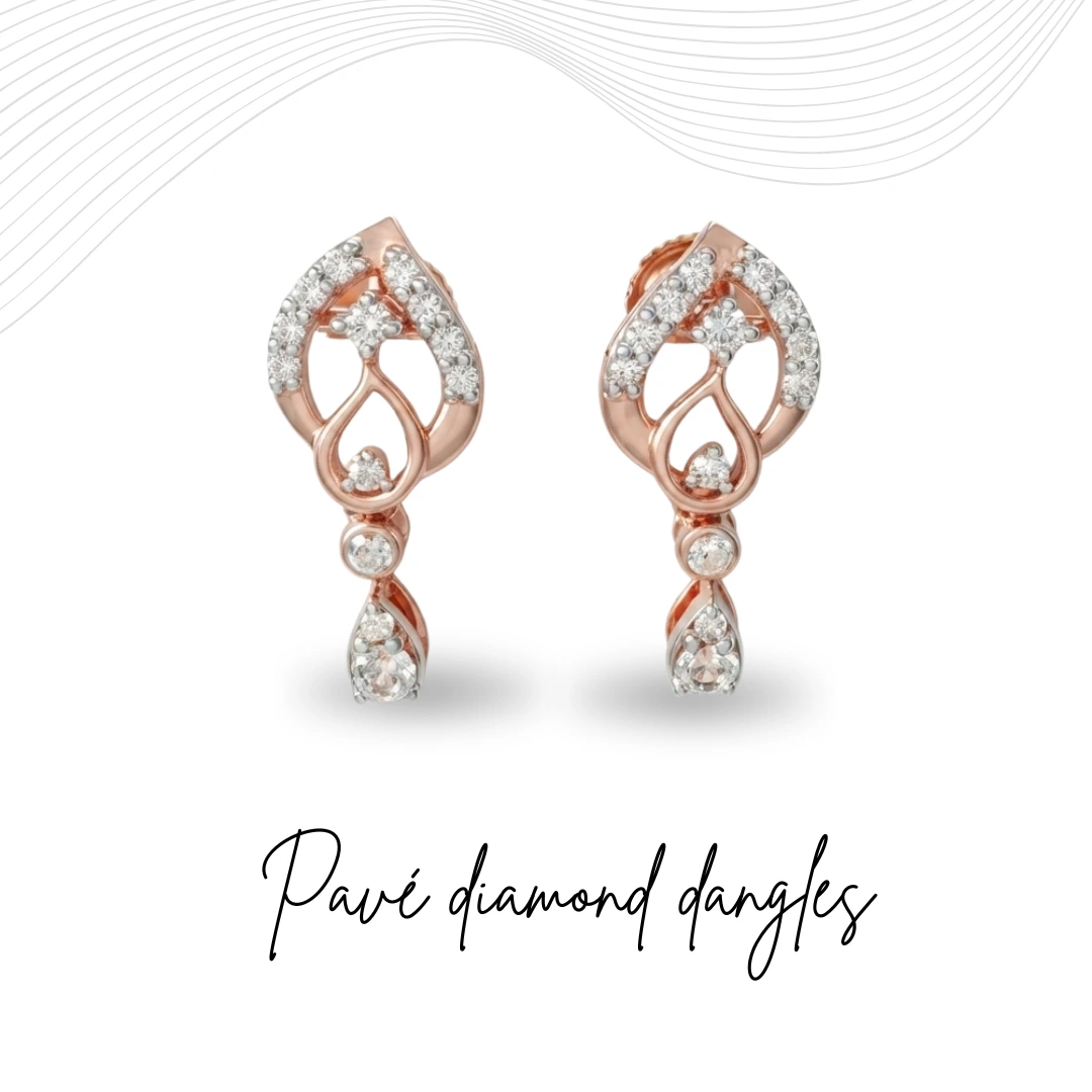 Round Diamond Rose Gold Earrings | Lab Grown & Natural Diamonds