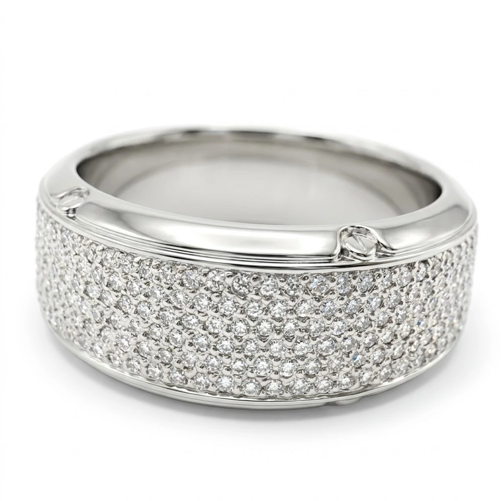 Round Lab Grown Diamond Band Ring | PT950 Platinum | IGI Certified