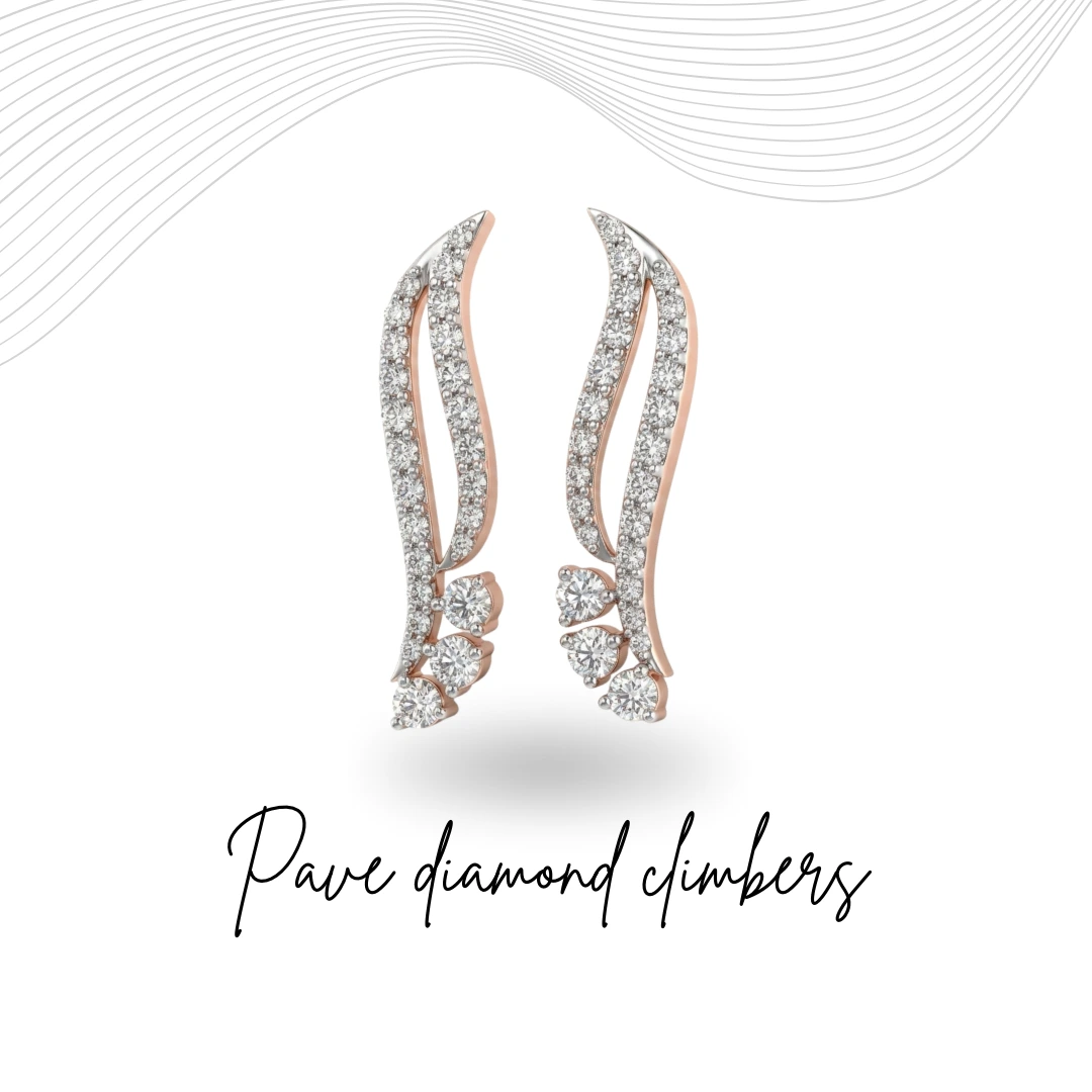 Round Lab Grown Diamond Earrings | 0.90 CT | Rose Gold