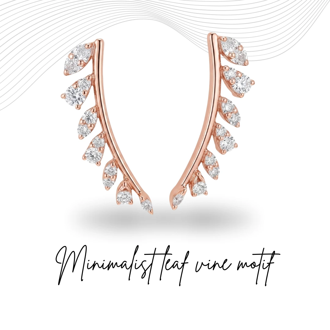 Round Lab Grown Diamond Earrings in Rose Gold | 0.34 CT