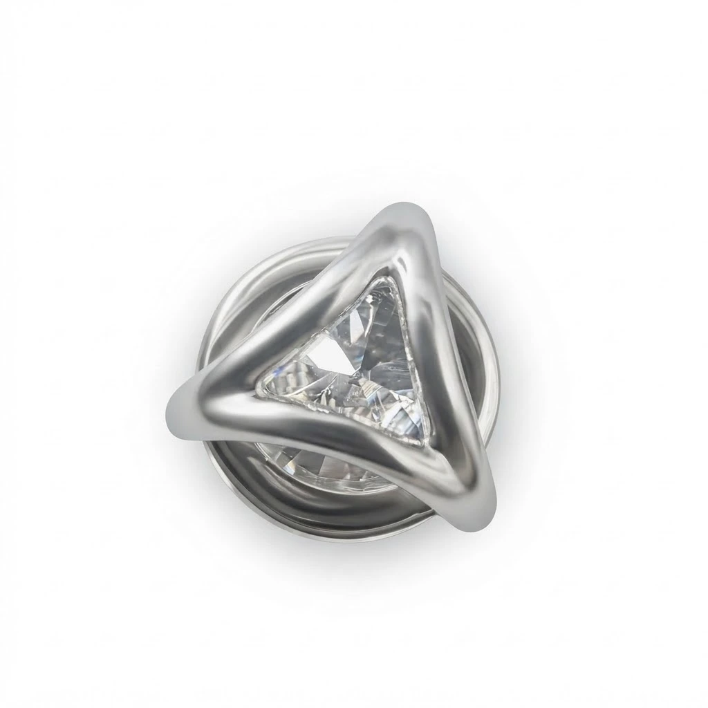 Round Lab Grown Diamond Pendant | PT950 Platinum | IGI Certified view 3