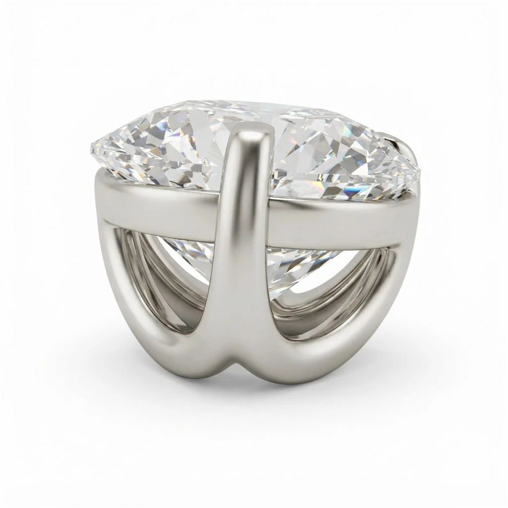 Round Lab Grown Diamond Pendant | PT950 Platinum | IGI Certified view 5