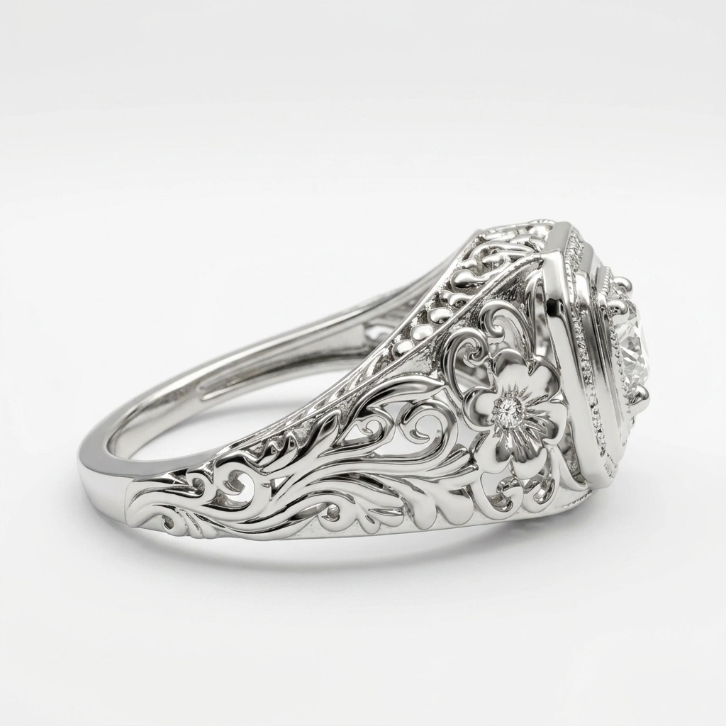 Round Lab Grown Diamond Ring | IGI Certified view 5