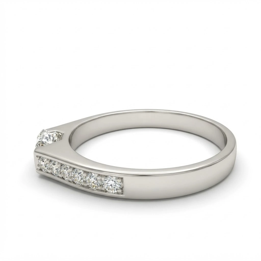 Round Lab Grown Diamond Ring | White Gold | IGI Certified view 4