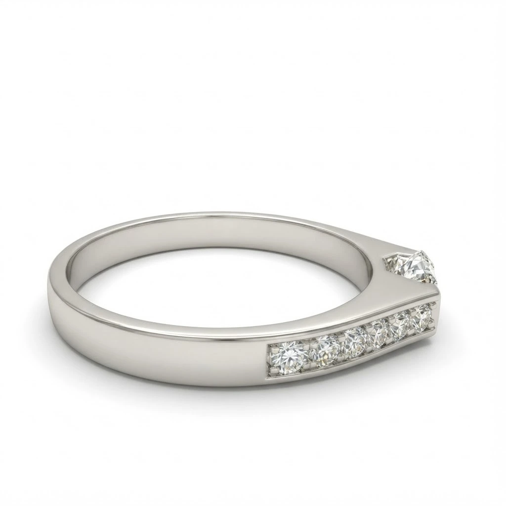 Round Lab Grown Diamond Ring | White Gold | IGI Certified view 5