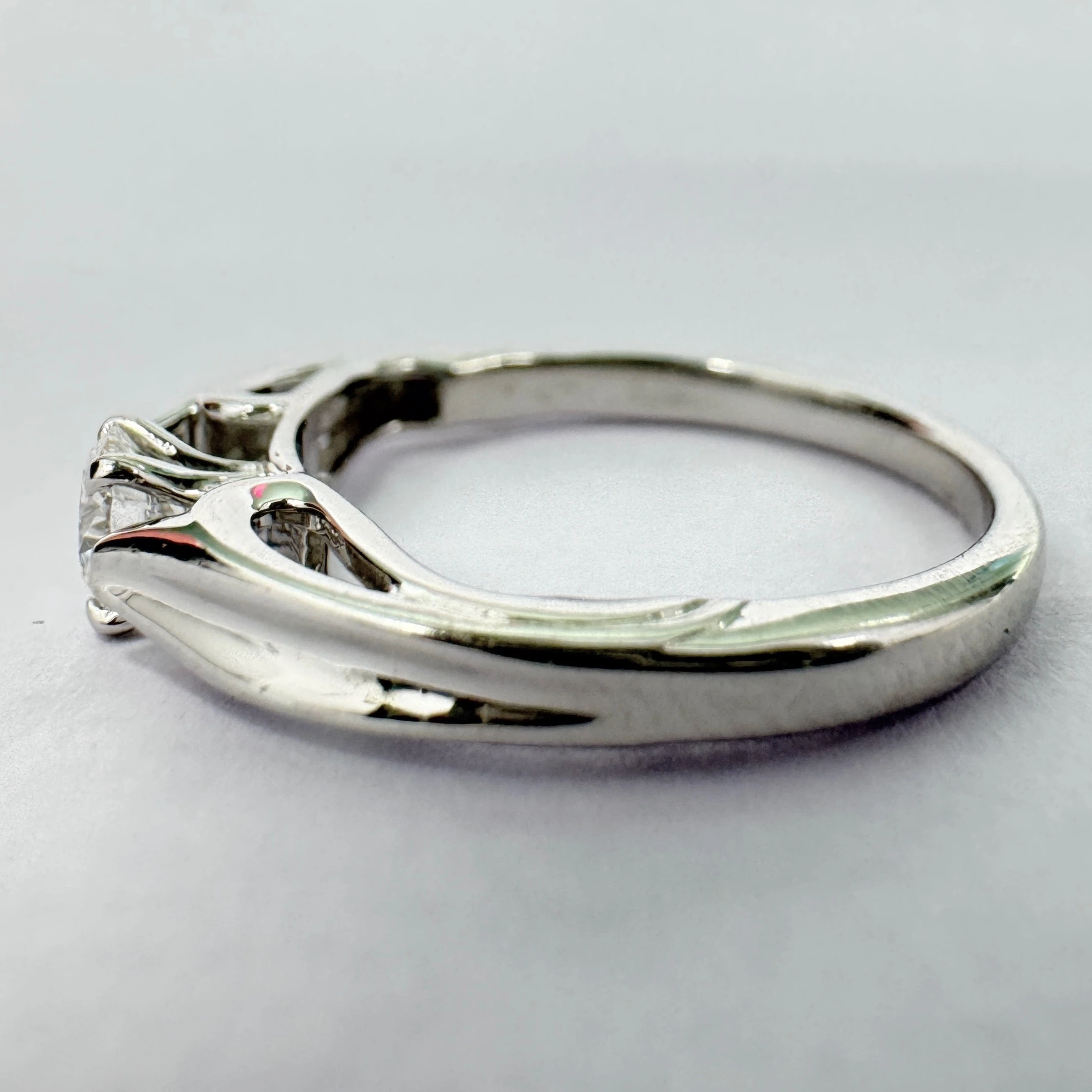 Round Lab Grown Diamond Solitaire Ring | White Gold | IGI Certified view 4