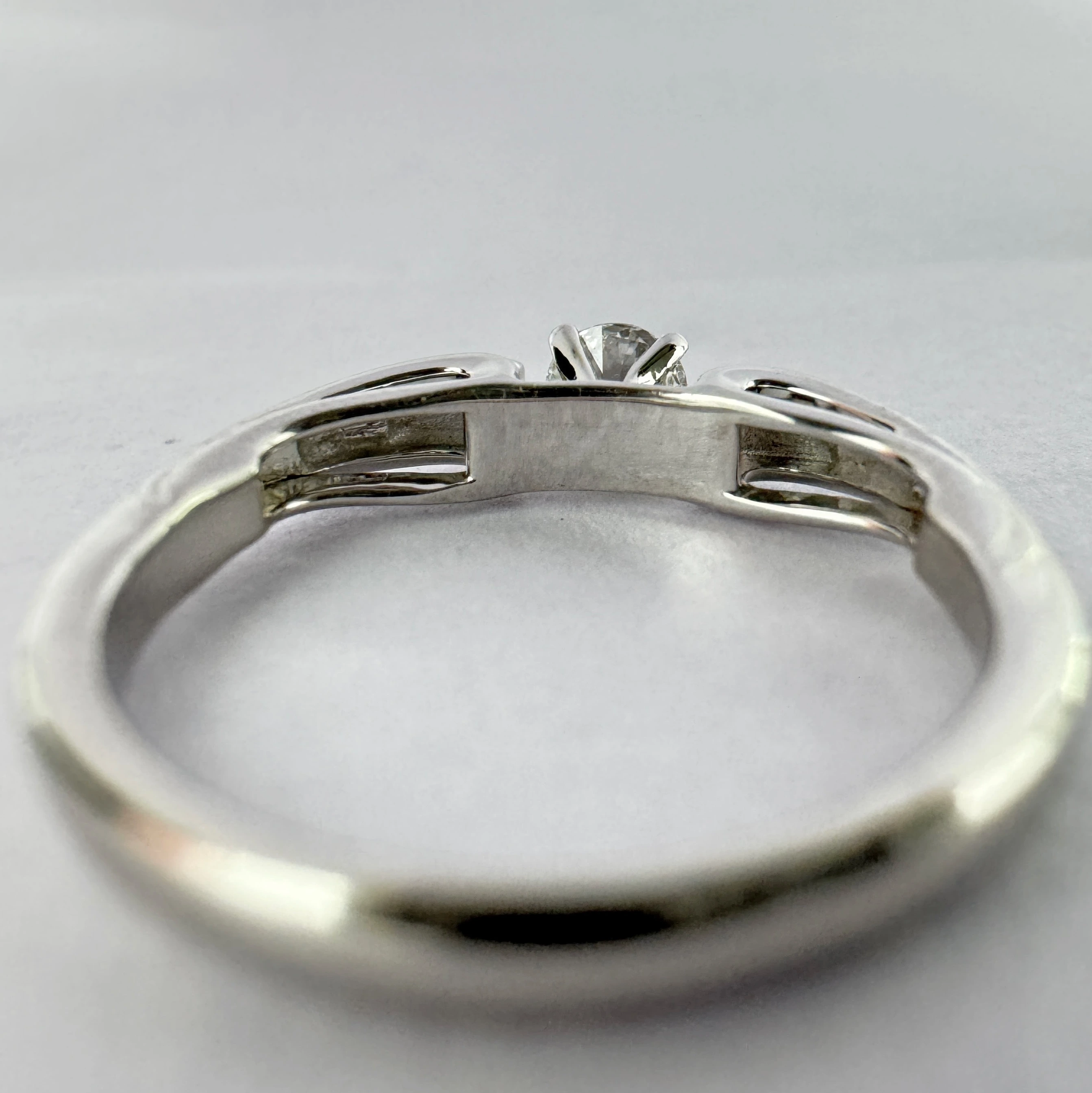 Round Lab Grown Diamond Solitaire Ring | White Gold | IGI Certified view 8