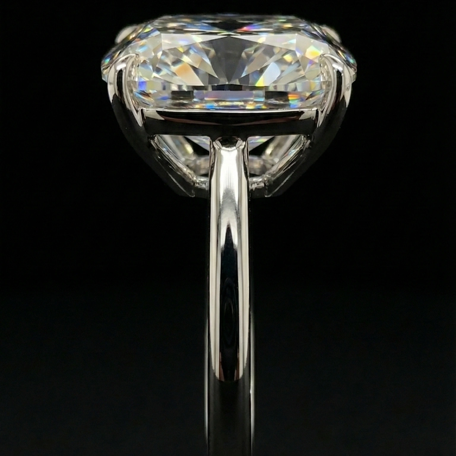 Square Cushion Cut Diamond Ring view 3