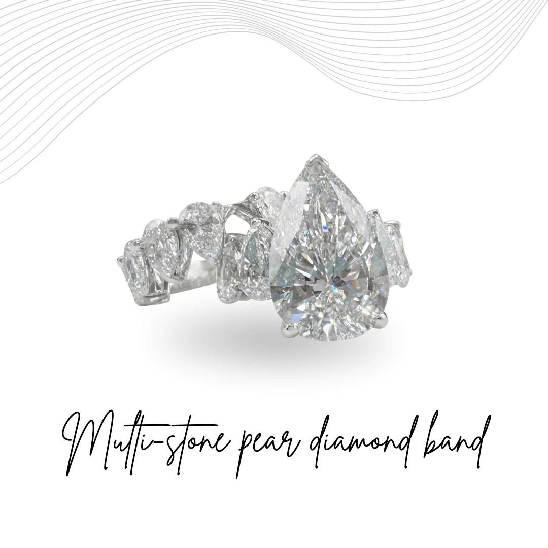 Teardrop Solitaire Ring – Pear Cut Lab Grown Diamond