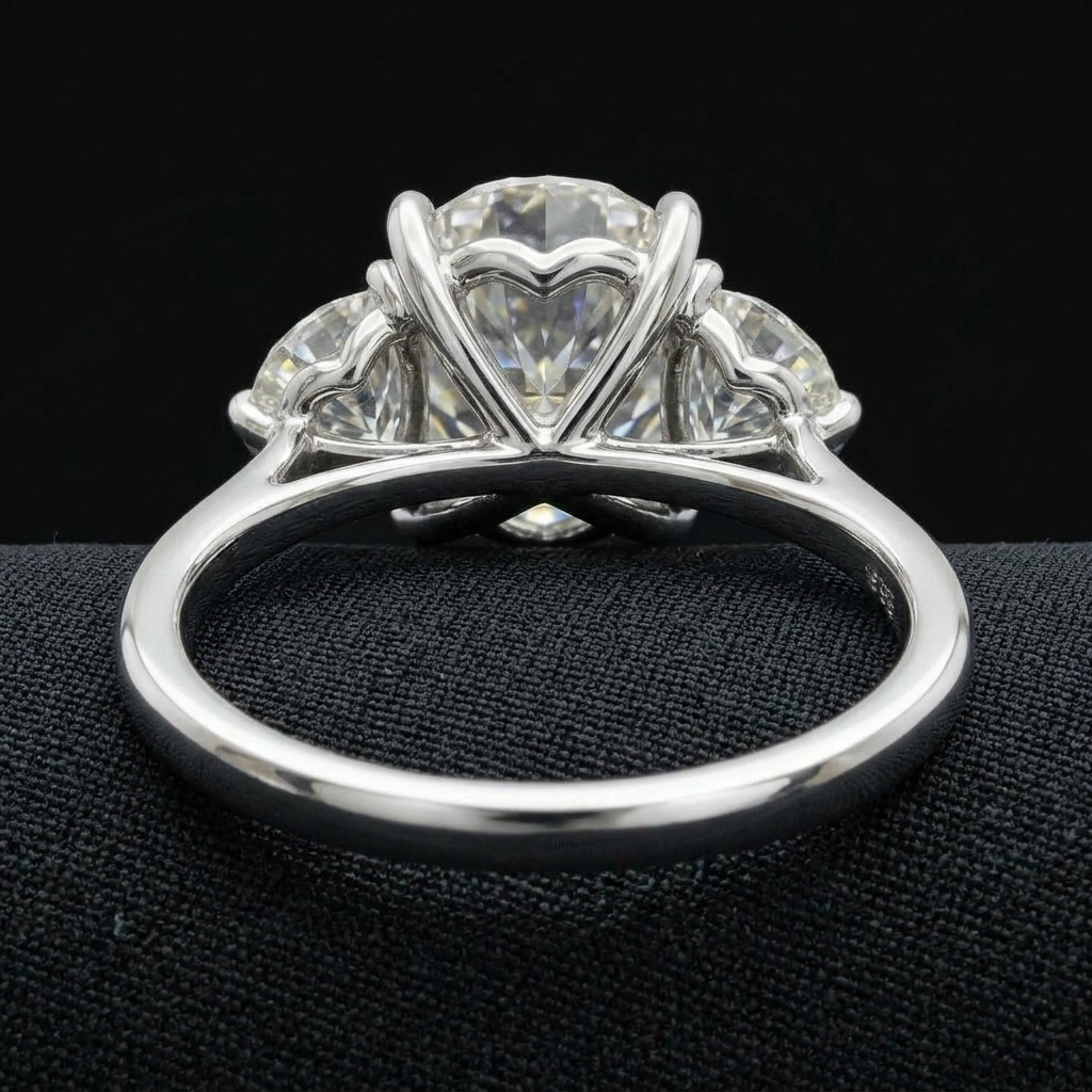 The Sovereign Oval – 5.04 CT Diamond Ring in PT950 Platinum view 4