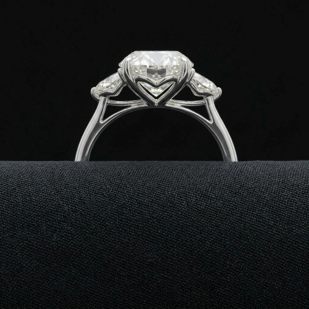The Sovereign Oval – 5.04 CT Diamond Ring in PT950 Platinum view 5